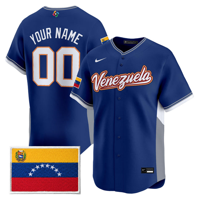Team Venezuela World Baseball Classic Vapor Premier Custom Jersey - All Stitched