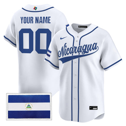 Team Nicaragua 2026 World Baseball Classic Vapor Premier Custom Jersey - All Stitched
