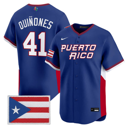 Men's Team Puerto Rico World Baseball Classic Vapor Premier Jersey - All Stitched