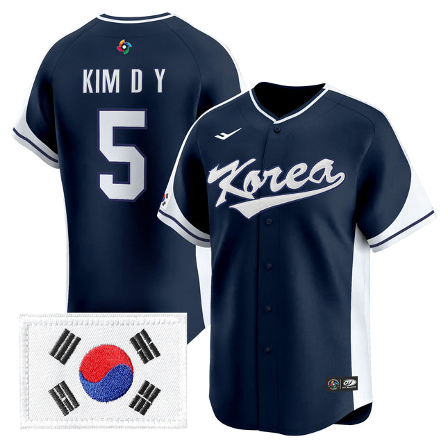 Men's Team Korea 2026 World Baseball Classic Vapor Premier Jersey - All Stitched