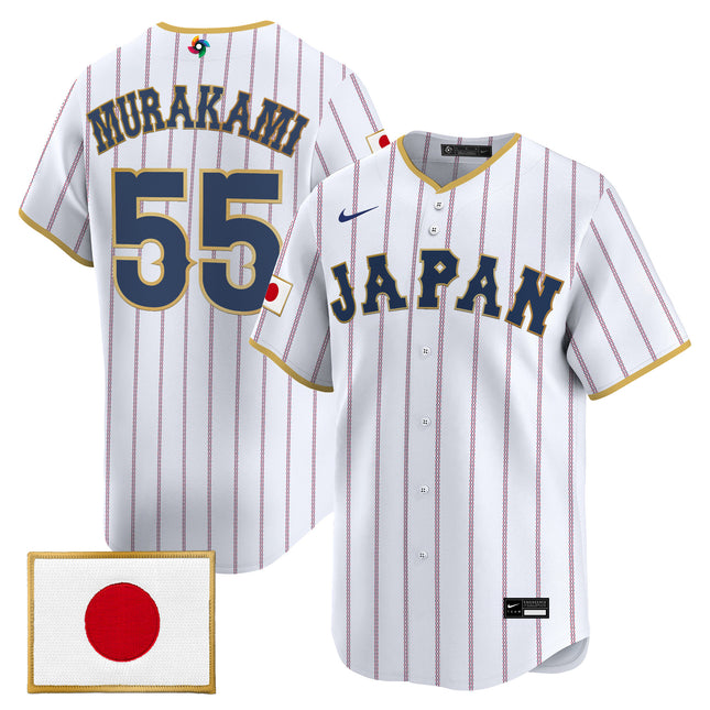 Men's Team Japan World Baseball Classic Vapor Premier Jersey - All Stitched
