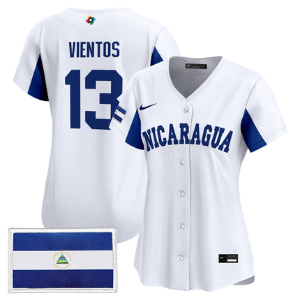 Women's Team Nicaragua 2026 World Baseball Classic Vapor Premier Jersey - All Stitched