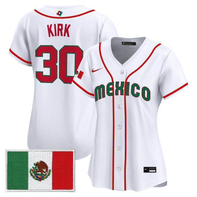 Women's Team Mexico World Baseball Classic Vapor Premier Jersey - All Stitched