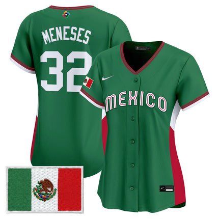 Women's Team Mexico World Baseball Classic Vapor Premier Jersey - All Stitched
