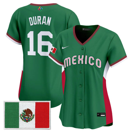 Women's Team Mexico World Baseball Classic Vapor Premier Jersey - All Stitched
