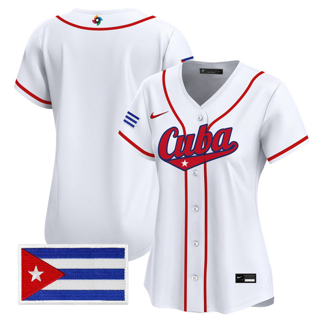 Women's Team Cuba World Baseball Classic Vapor Premier Jersey - All Stitched