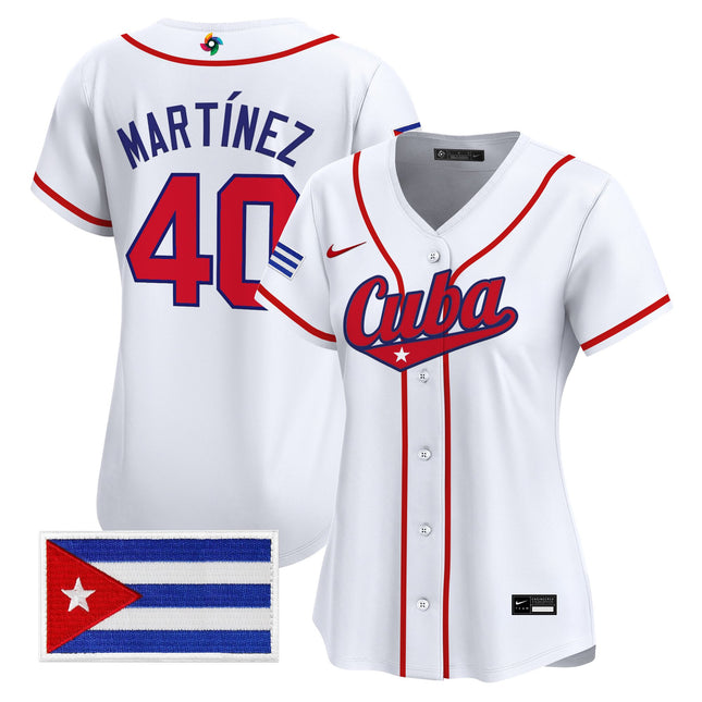 Women's Team Cuba World Baseball Classic Vapor Premier Jersey - All Stitched