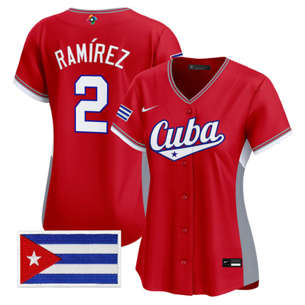 Women's Team Cuba World Baseball Classic Vapor Premier Jersey - All Stitched