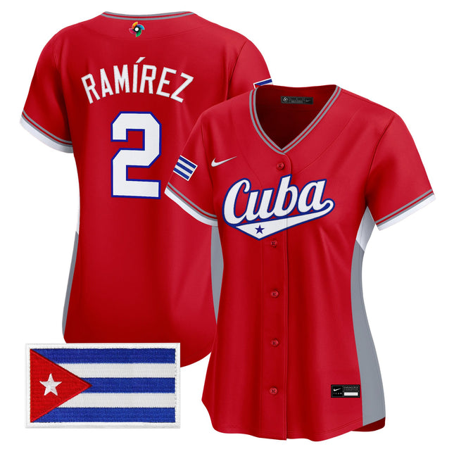 Women's Team Cuba World Baseball Classic Vapor Premier Jersey - All Stitched