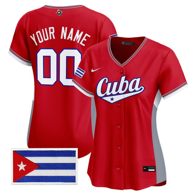Team Cuba World Baseball Classic Vapor Premier Custom Jersey - All Stitched