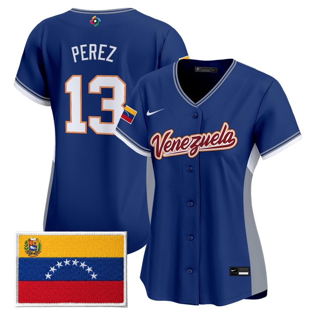 Women's Team Venezuela World Baseball Classic Vapor Premier Jersey - All Stitched