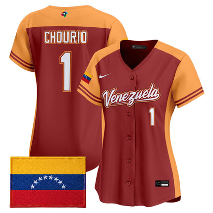 Women's Team Venezuela World Baseball Classic Vapor Premier Jersey - All Stitched