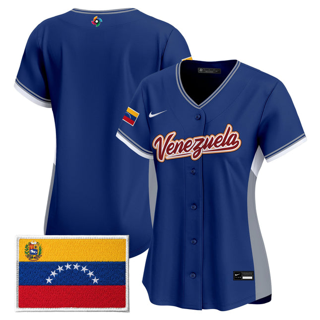 Women's Team Venezuela World Baseball Classic Vapor Premier Jersey - All Stitched