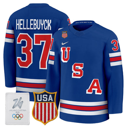 Men's 2026 USA Olympic Premium Hockey Jersey - All Stitched