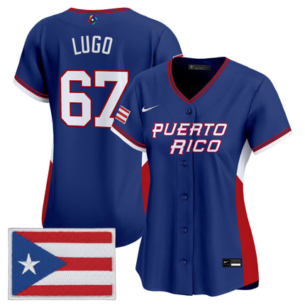Women's Team Puerto Rico World Baseball Classic Vapor Premier Jersey - All Stitched
