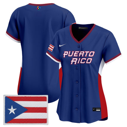 Women's Team Puerto Rico World Baseball Classic Vapor Premier Jersey - All Stitched