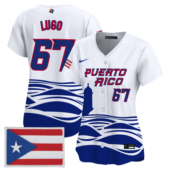 Women's Team Puerto Rico World Baseball Classic Vapor Premier Jersey - All Stitched