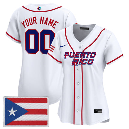 Team Puerto Rico World Baseball Classic Vapor Premier Custom Jersey - 2026 Roster - All Stitched