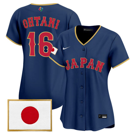 Women's Team Japan World Baseball Classic Vapor Premier Jersey - All Stitched