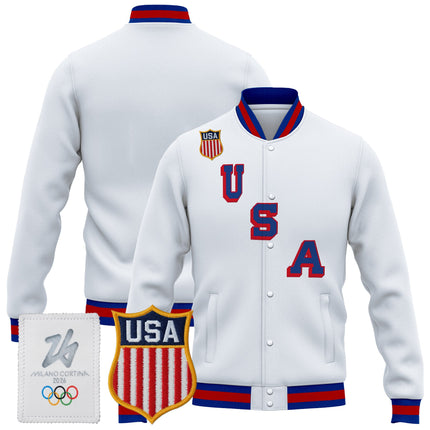 Men's 2026 USA Olympic Premium Hockey Jacket - All Stitched