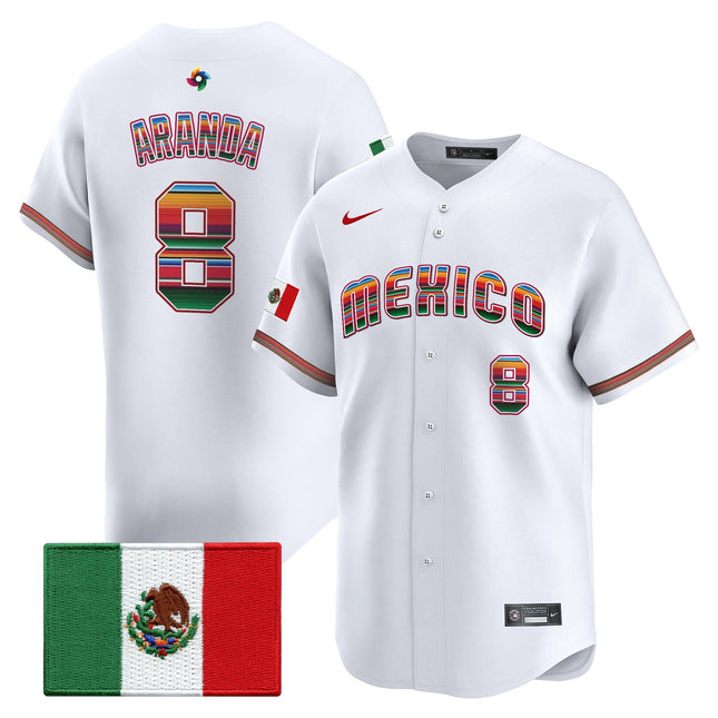 Men's Team Mexico World Baseball Classic "Serape Edition" Vapor Premier Jersey - 2026 Roster - All Stitched