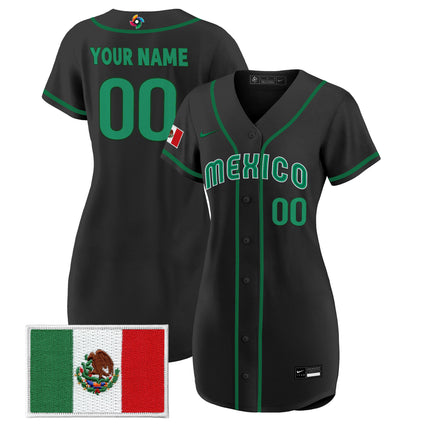 Team Mexico World Baseball Classic Custom Baseball Dress - All Stitched