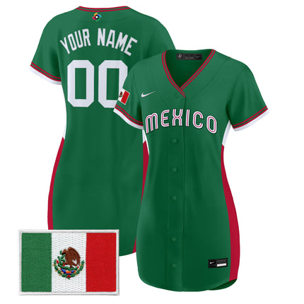 Team Mexico World Baseball Classic Custom Baseball Dress - All Stitched