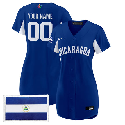 Team Nicaragua 2026 World Baseball Classic Custom Baseball Dress - All Stitched