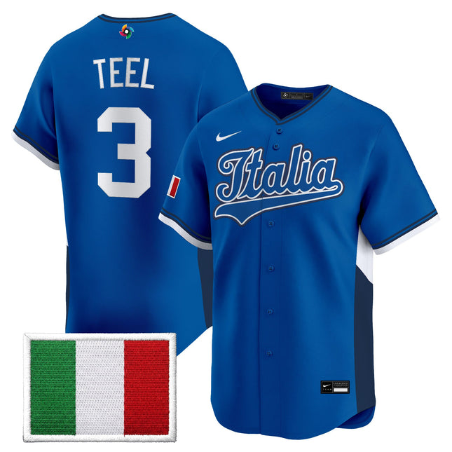 Men's Team Italy 2026 World Baseball Classic Vapor Premier Jersey - All Stitched