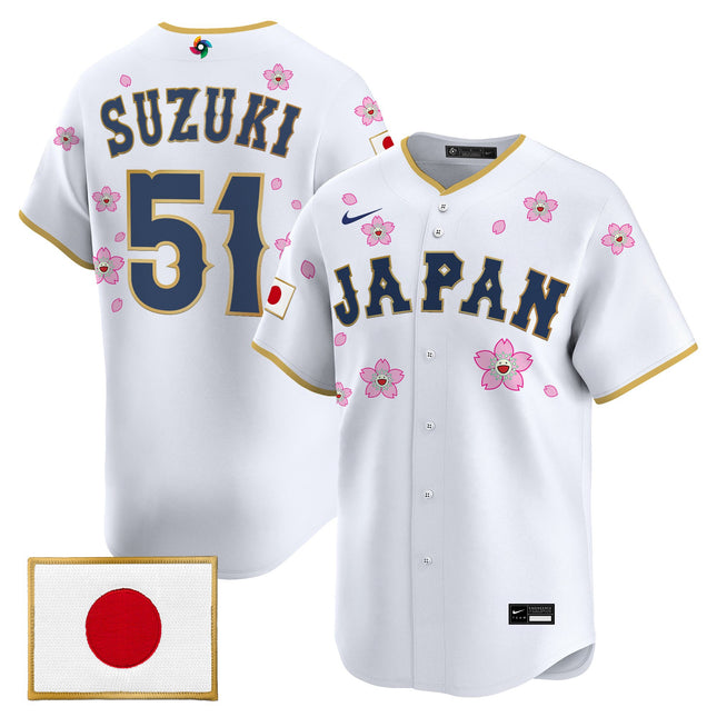 Men's Team Japan World Baseball Classic x Takashi Murakami Vapor Premier Jersey - Stitched