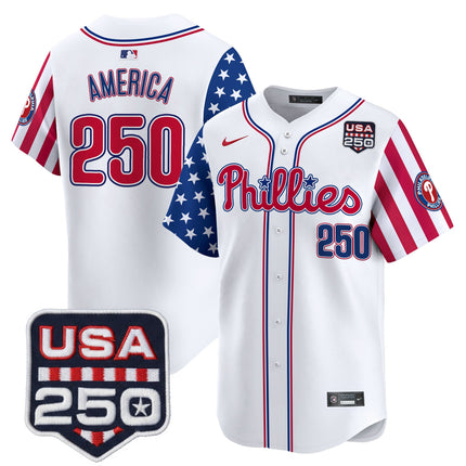 Men's Philadelphia Phillies America250 Edition Vapor Premier Limited Jersey - All Stitched