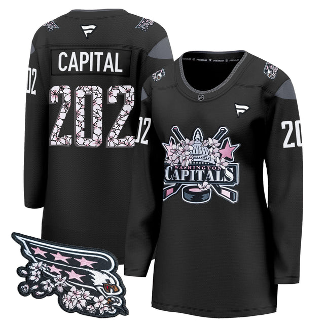 Women's Washington Capitals 2026 Cherry Blossom Premium Jersey - All Stitched