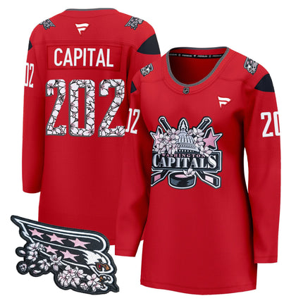 Women's Washington Capitals 2026 Cherry Blossom Premium Jersey - All Stitched