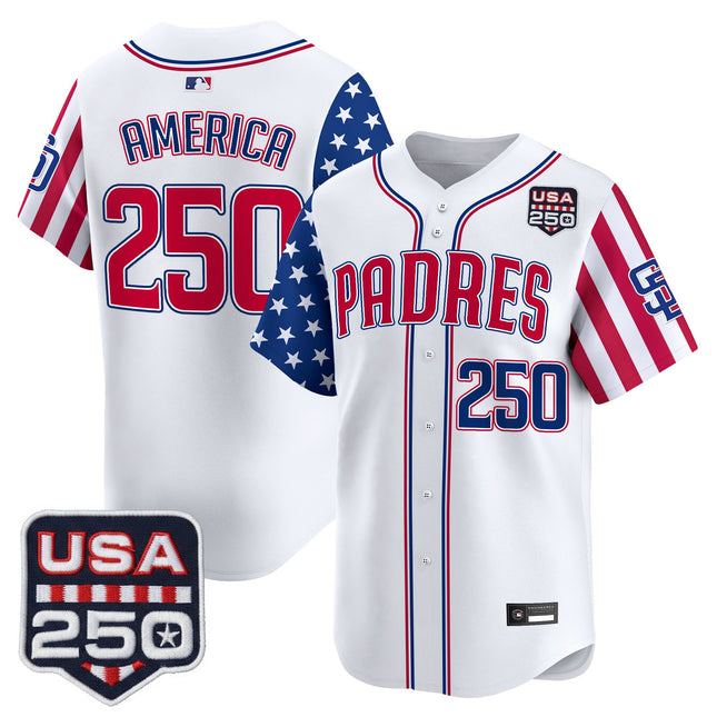 Men's San Diego Padres "America250 Edition" Vapor Premier Limited Jersey - All Stitched