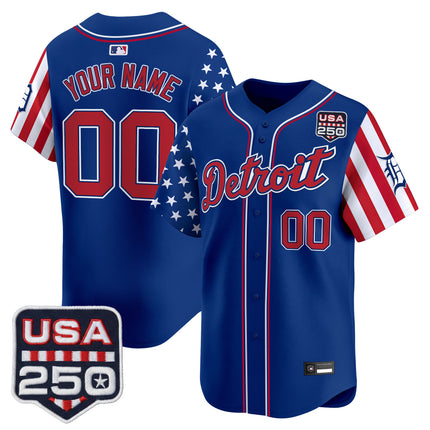 Detroit Tigers "America250 Edition" Vapor Premier Limited Custom Jersey - All Stitched