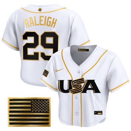 Women's Team USA World Baseball Classic Crop Top Baseball Jersey - All Stitched