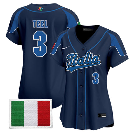 Women's Team Italy 2026 World Baseball Classic Vapor Premier Jersey - All Stitched