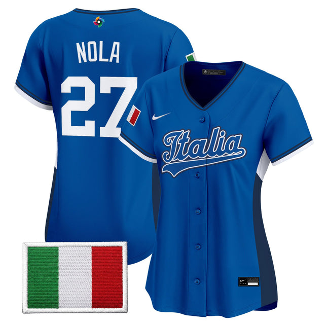 Women's Team Italy 2026 World Baseball Classic Vapor Premier Jersey - All Stitched