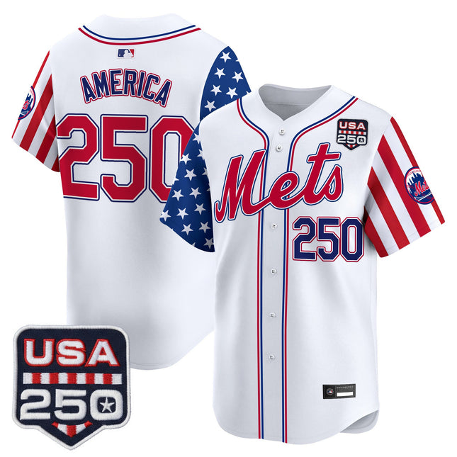 Men's New York Mets "America250 Edition" Vapor Premier Limited Jersey - All Stitched