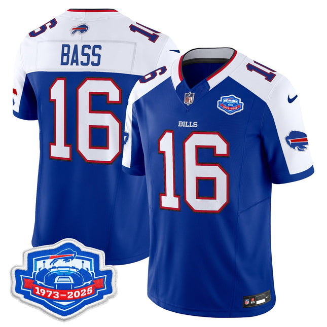 Men's Buffalo Bills 1973 - 2025 Farewell Season Patch Vapor Limited Jersey - All Stitched