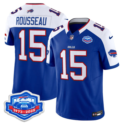 Men's Buffalo Bills 1973 - 2025 Farewell Season Patch Vapor Limited Jersey - All Stitched