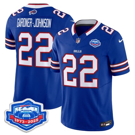 Men's Buffalo Bills 1973 - 2025 Farewell Season Patch Vapor Limited Jersey - All Stitched