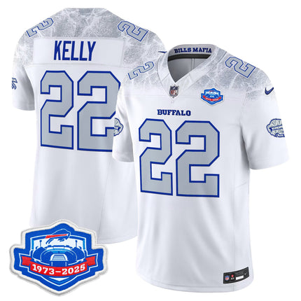 Men's Buffalo Bills 1973 - 2025 Farewell Season Patch Vapor Limited Jersey - All Stitched
