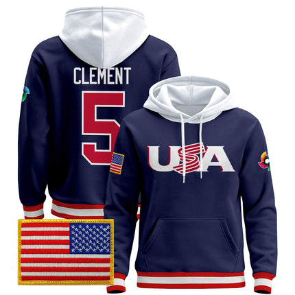 Men's Team USA 2026 World Baseball Classic Vapor Premier Hoodie Jersey - All Stitched