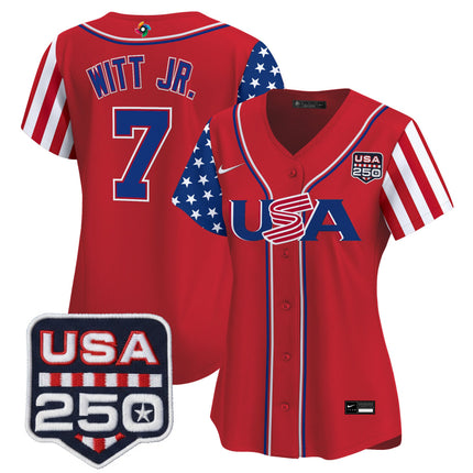 Women's Team USA World Baseball Classic "America250 Edition" Vapor Premier Limited Jersey - All Stitched