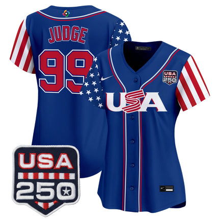 Women's Team USA World Baseball Classic "America250 Edition" Vapor Premier Limited Jersey - All Stitched