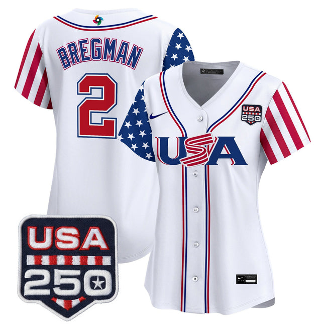 Women's Team USA World Baseball Classic "America250 Edition" Vapor Premier Limited Jersey - All Stitched