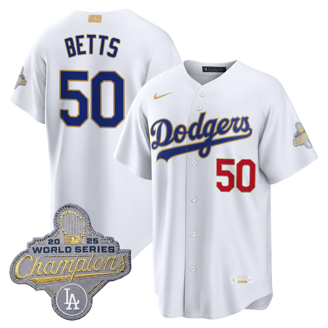 Men's Los Angeles Dodgers "Gold Collection" Premier Limited Jersey - All Stitched