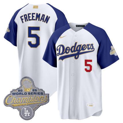 Men's Los Angeles Dodgers "Gold Collection" Premier Limited Jersey - All Stitched