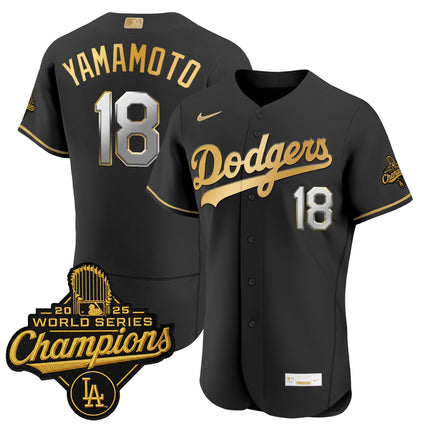 Men's Los Angeles Dodgers "Gold Collection" Premier Elite Jersey - All Stitched